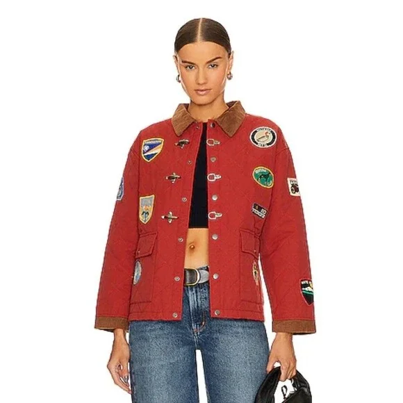 FOUND By Anthropology Farmstead Quilt Patch Jacket Sz M - Picture 5 of 14